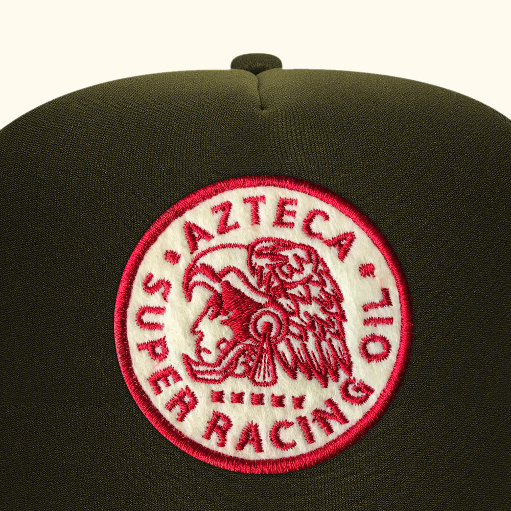 Gorra trucker olivo azteca