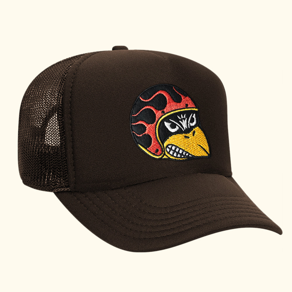 Gorra trucker cafe fire bird